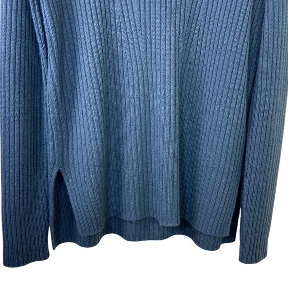 Vince - Women’s Wool, Cashmere Blend Knit Sweater in ‘Tide Pool’ - Blue, Medium - Picture 9 of 14